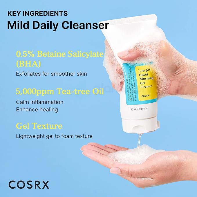 Cosrx Low pH Good Morning Gel Cleanser-150ml thumbnail 5