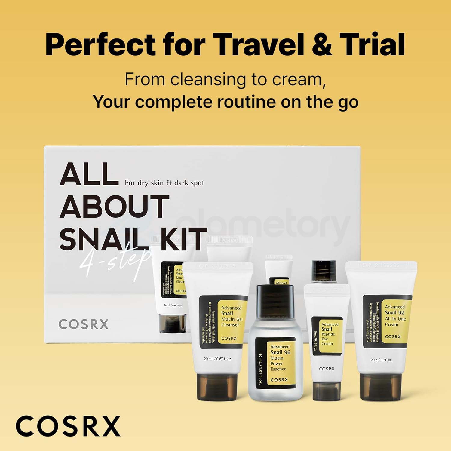 Cosrx Snail Mucin 4-Step Kit for Very Dry Skin & Dark Spots