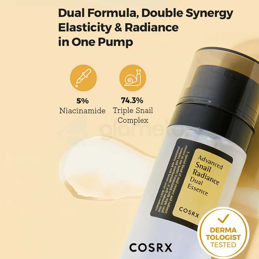 Cosrx Advanced Snail Radiance Dual Essence-80ml thumbnail 3