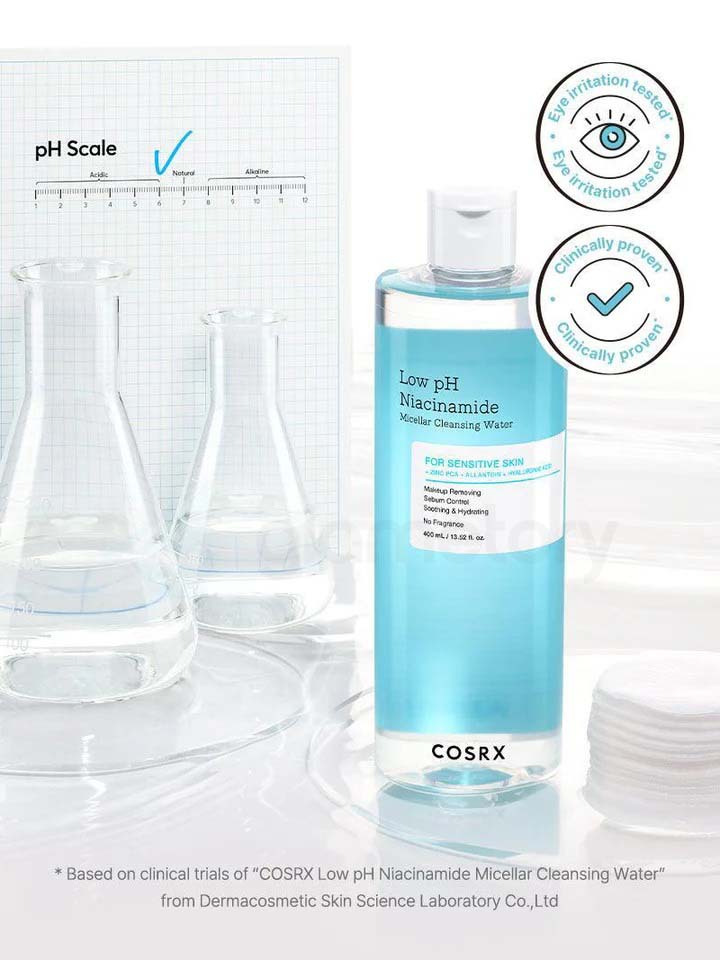Cosrx Low pH Niacinamide Micellar Cleansing Water-400ml