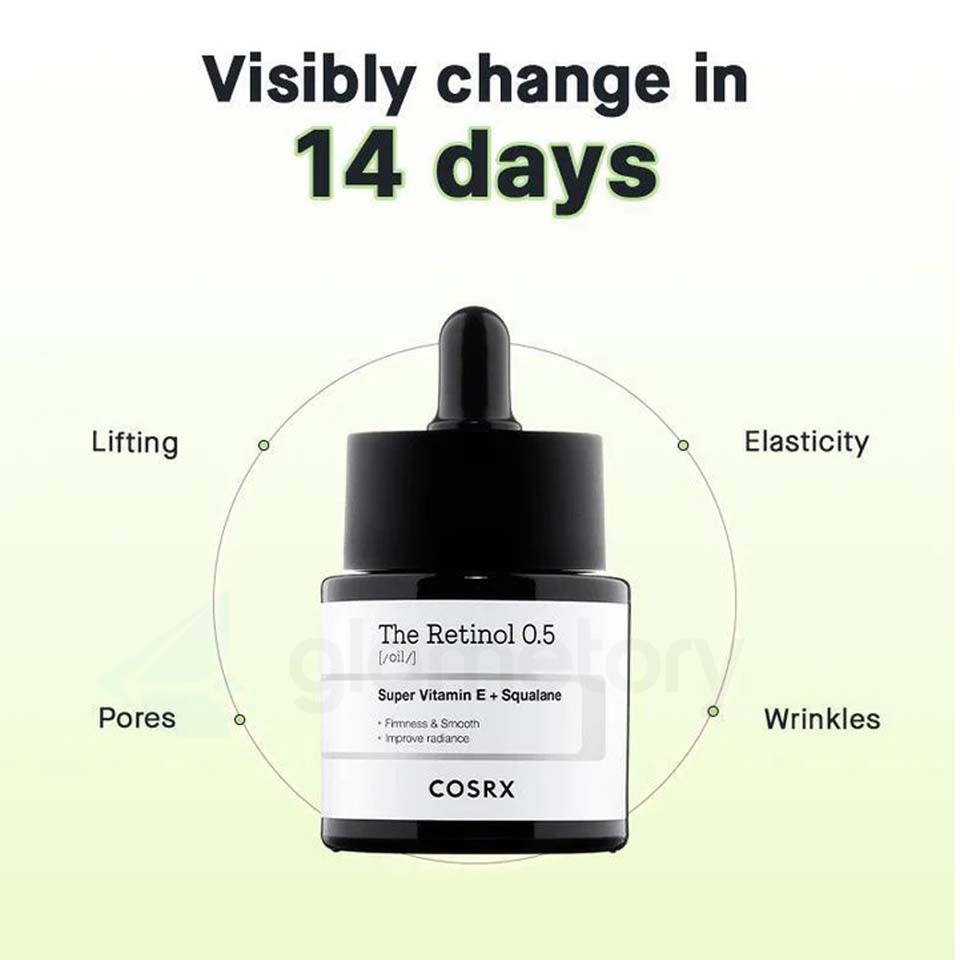 Cosrx The Retinol 0.5 Super Vitamin E + Squalane Face Oil-20ml thumbnail 5
