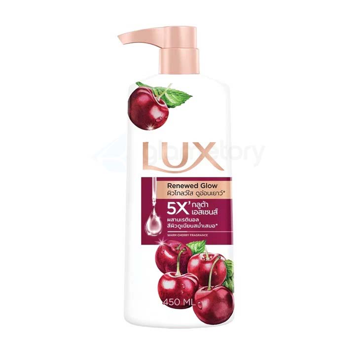 LUX Body Wash Renewed Glow Warm Cherry Fragrance-450ml