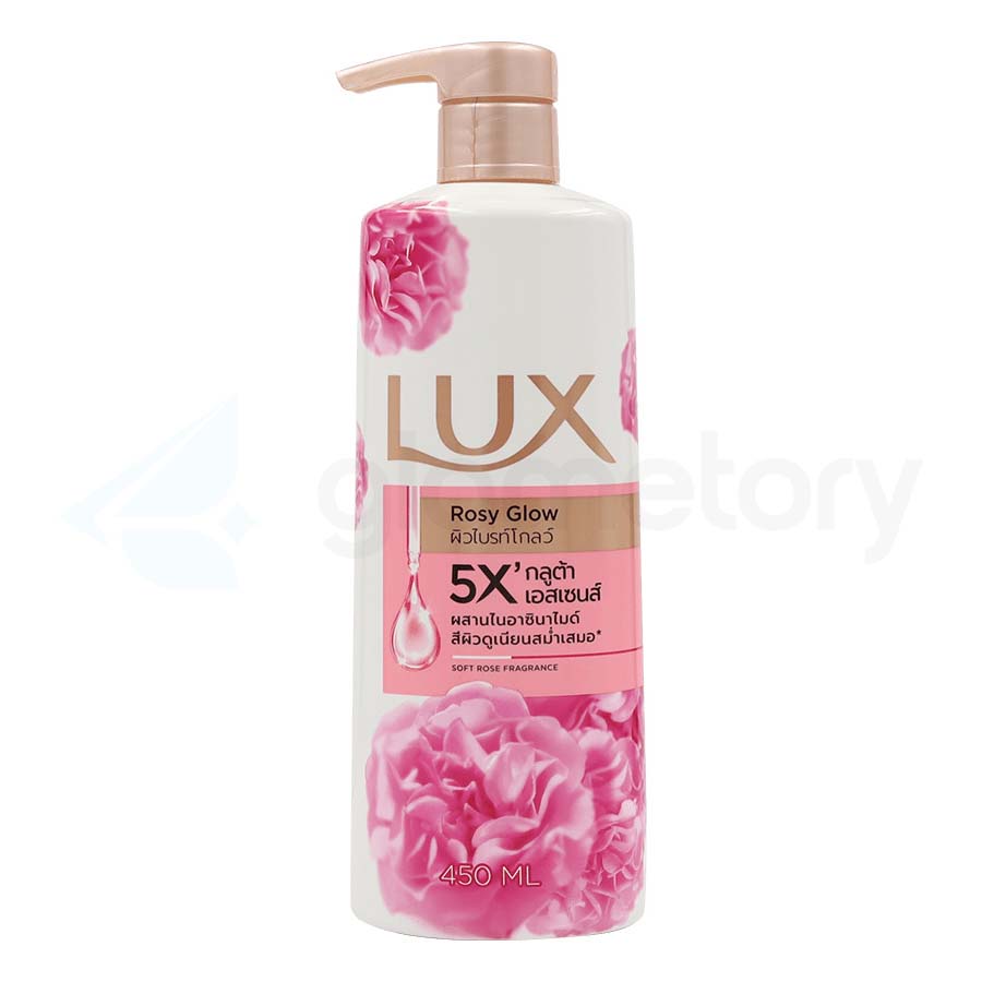 Lux 5X Rosy Glow Soft Rose Fragrance Body Wash-450ml