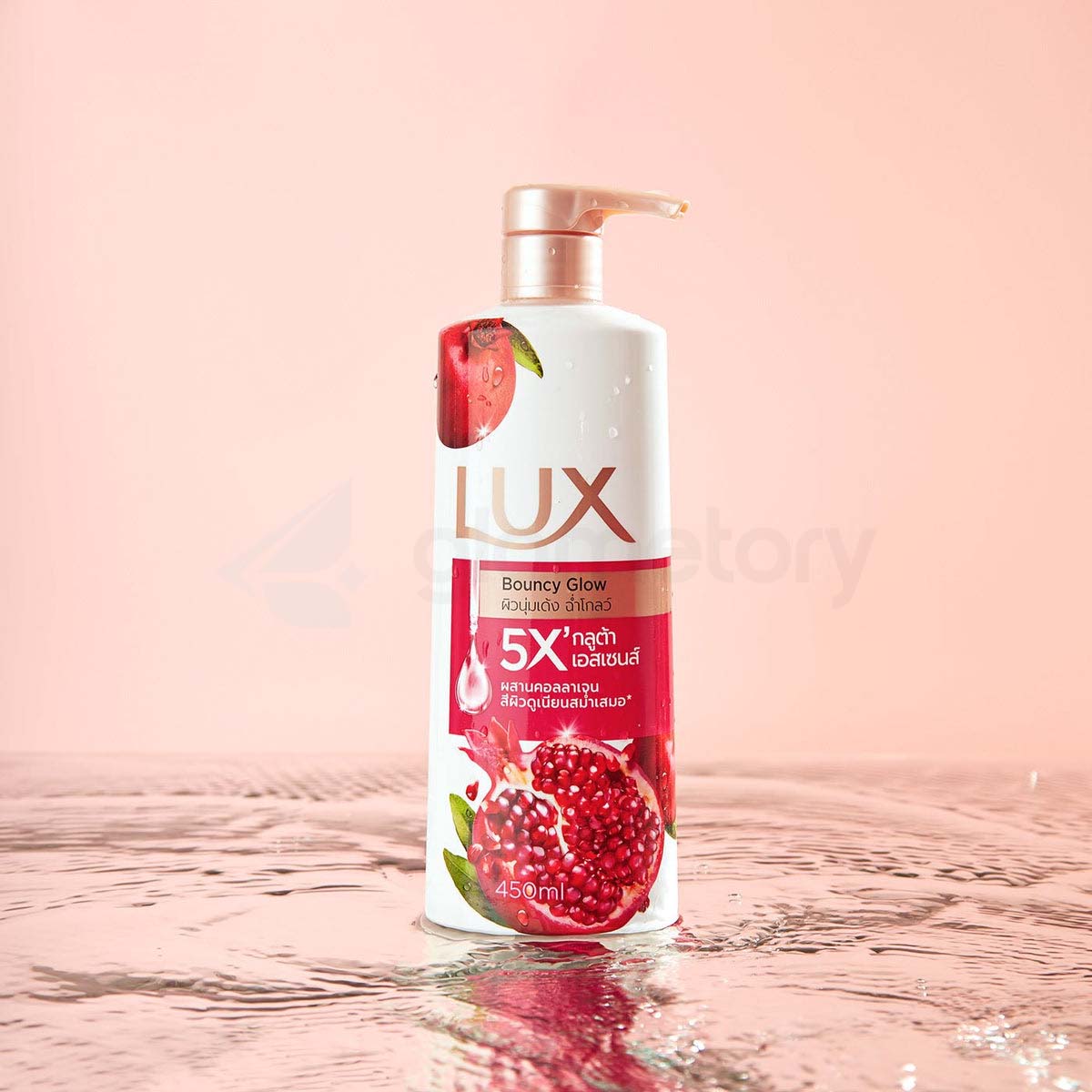 Lux 5X Bouncy Glow Fresh Pomegranate Fragrance Body Wash-450ml thumbnail 3