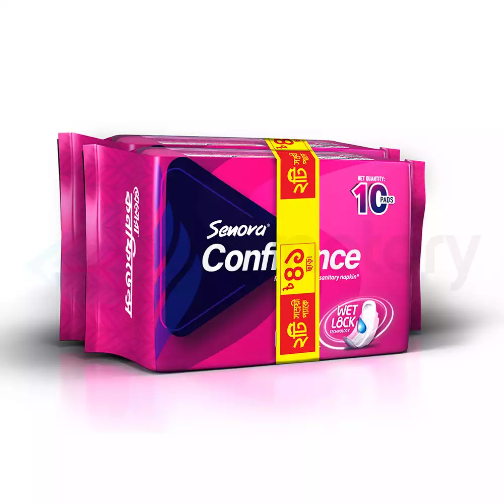 Senora Confidence Regular Flow Sanitary Pad-2 Pack