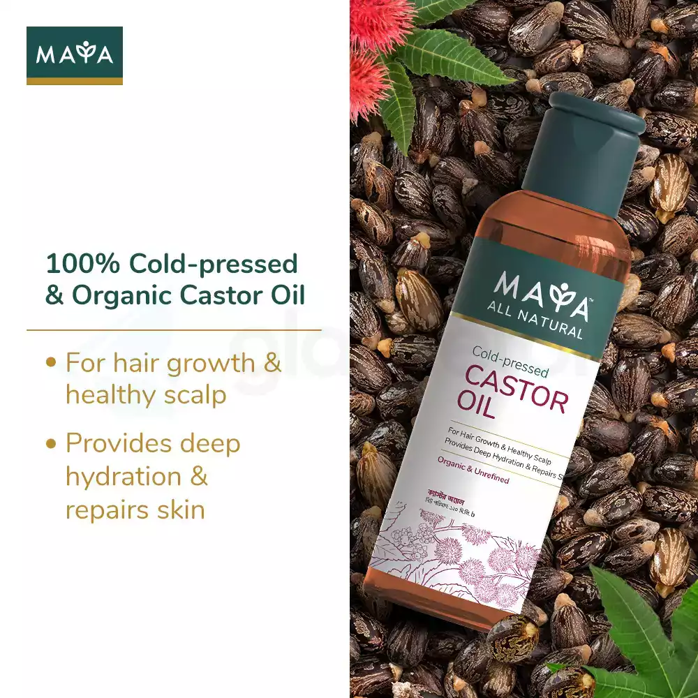 MAYA  All Natural Cold-pressed Castor Oil-120ml