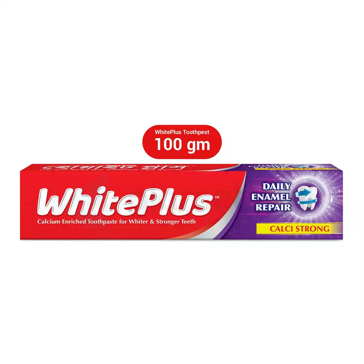 White Plus Calci Strong Toothpaste-100g