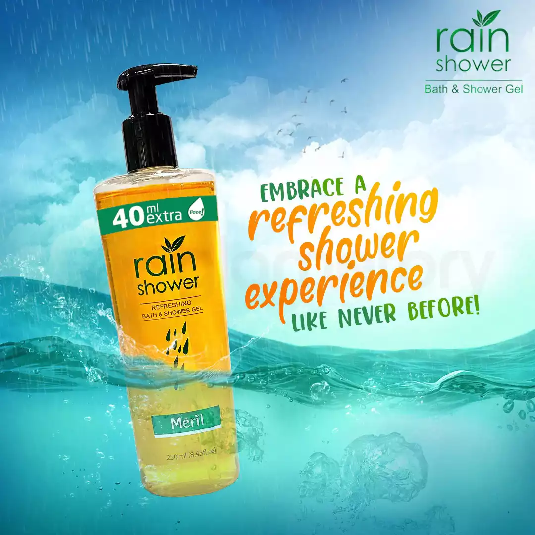 Rain Shower Refreshing Bath & Shower Gel-250ml with 40ml Free thumbnail 3
