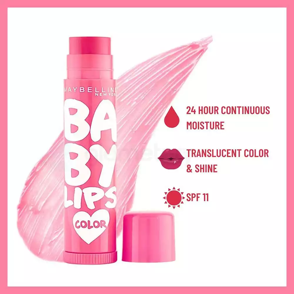 Maybelline Baby Lips Color Lip Balm SPF 11 Pink Lolita thumbnail 3