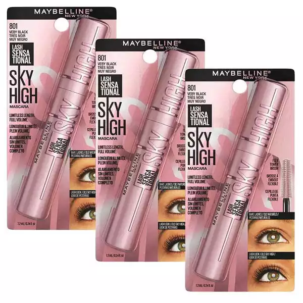 Maybelline Lash Sensational Sky High Mascara-801 Black thumbnail 4