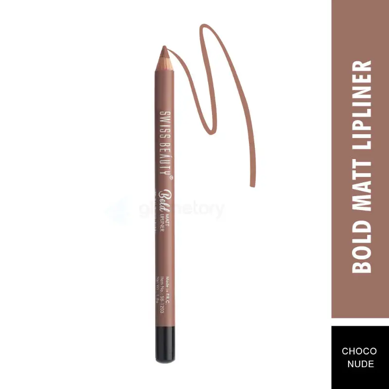 Swiss Beauty Bold Matt Lipliner Choco Nude-1.6g thumbnail 3