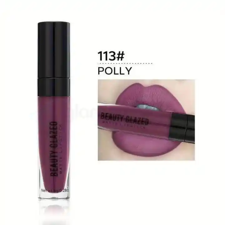 Beauty Glazed Matte Lipstick-Polly 113