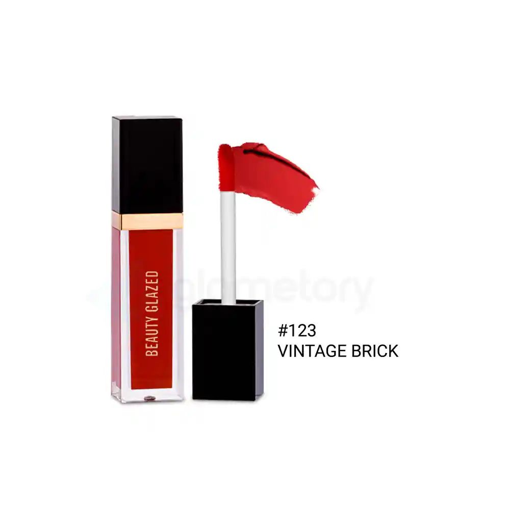 Beauty Glazed Matte Liquid Lipstick Vintage Brick 123