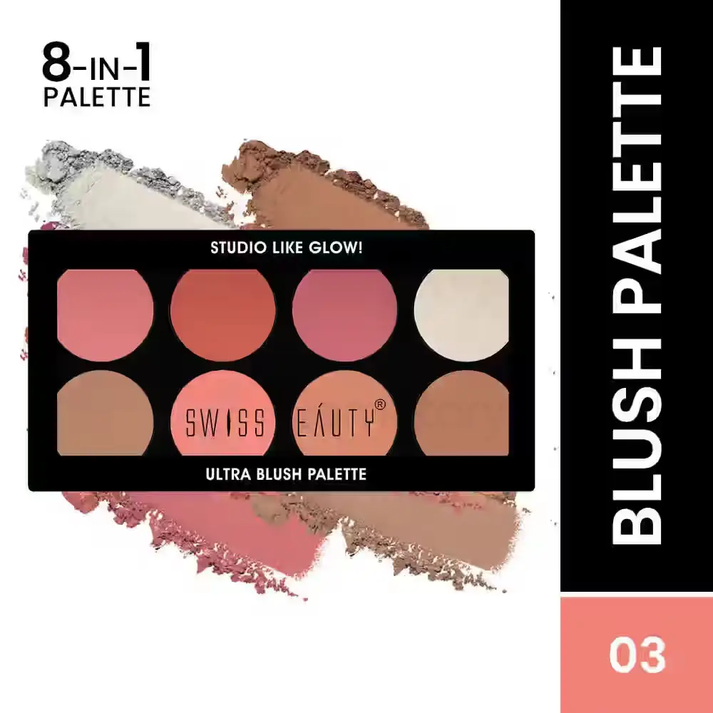 Swiss Beauty 8 Color Ultra Blush Palette 03 thumbnail 3