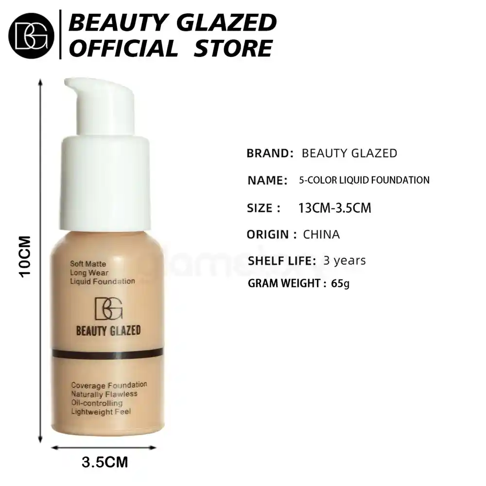 Beauty Glazed Soft Matte Liquid Foundation-Sand 105