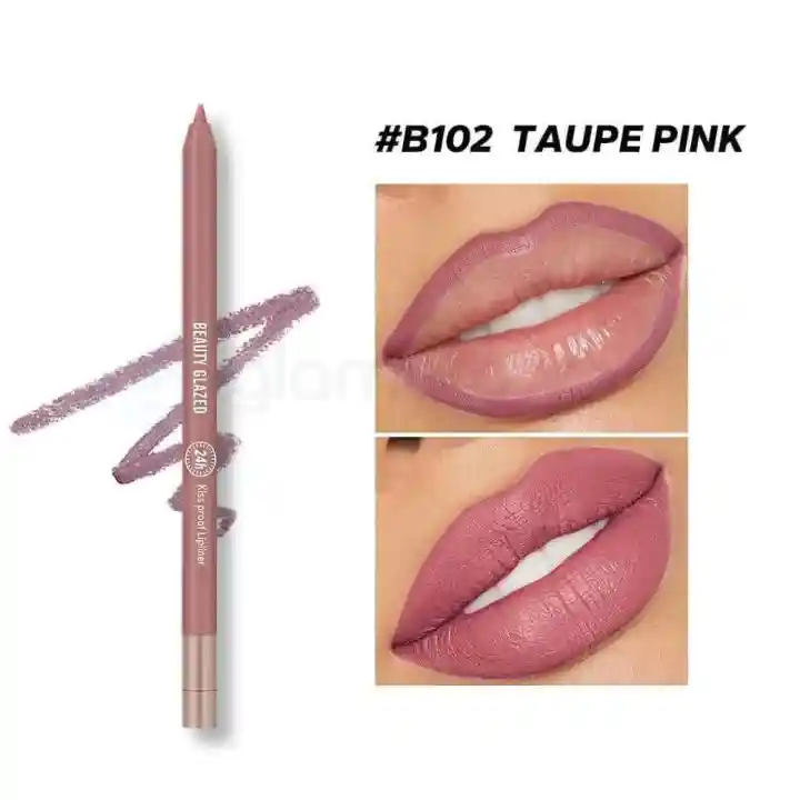 Beauty Glazed Waterproof Lip Liner-B102 Taupe Pink