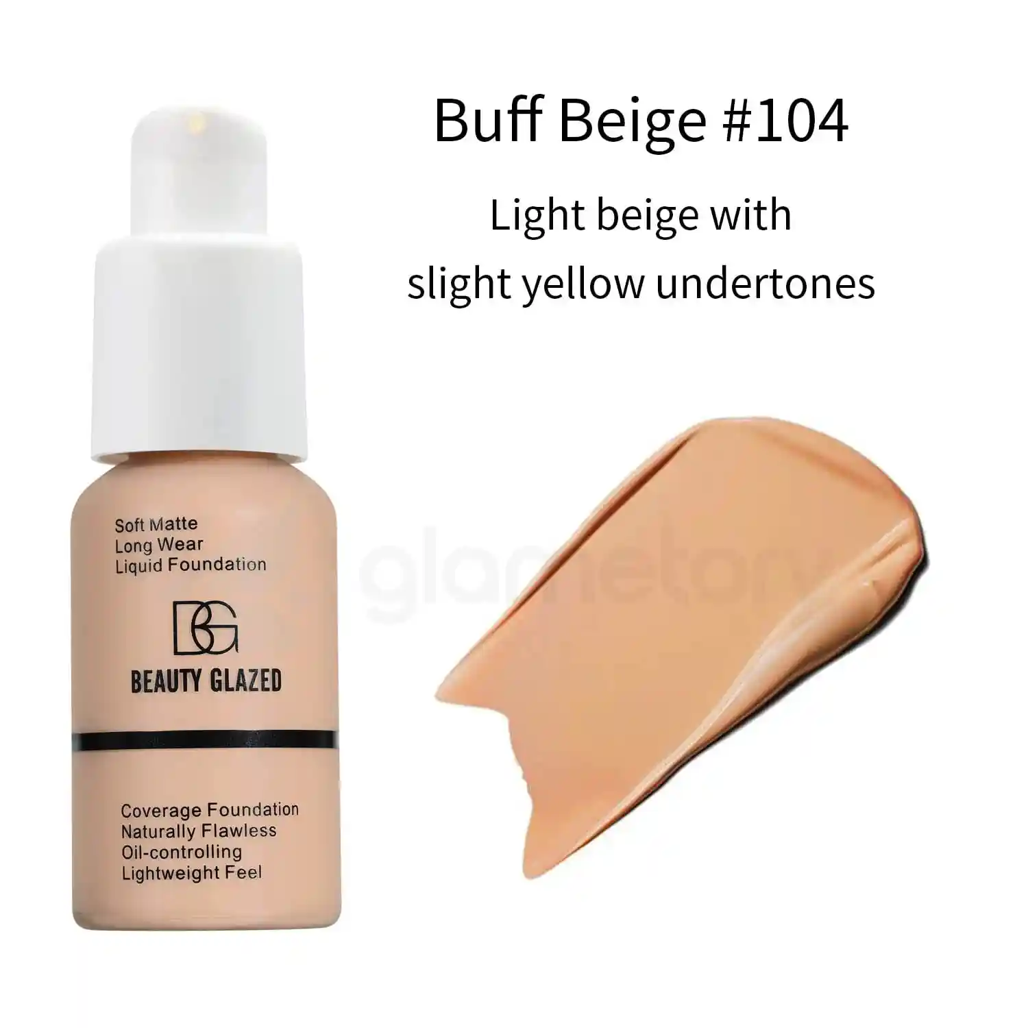 Beauty Glazed Soft Matte Liquid Foundation-Buff Beige 104