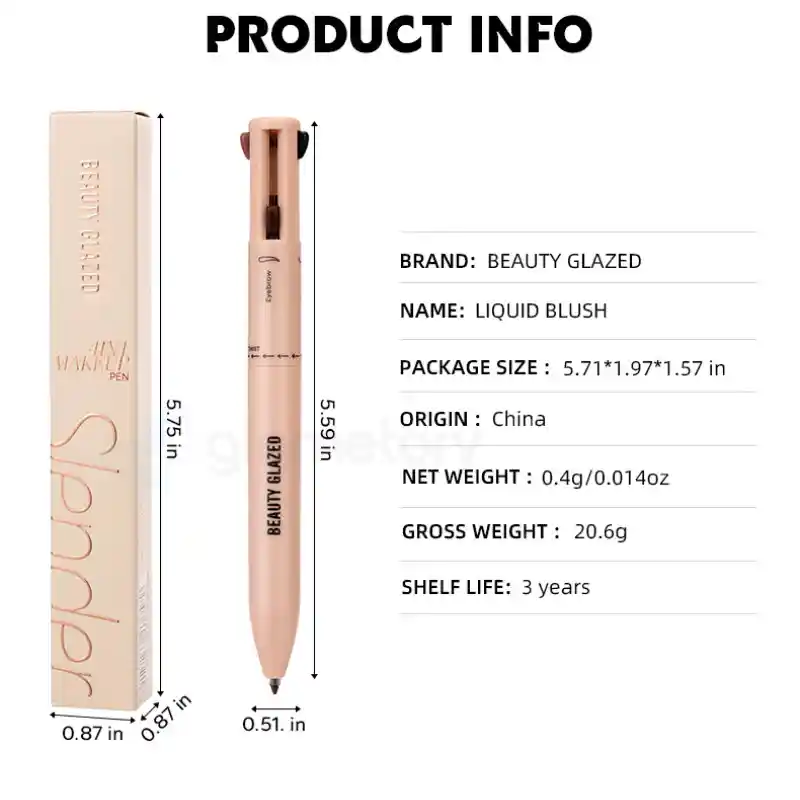 Beauty Glazed Multifunctional 4 in 1 Makeup Pen-101 thumbnail 3