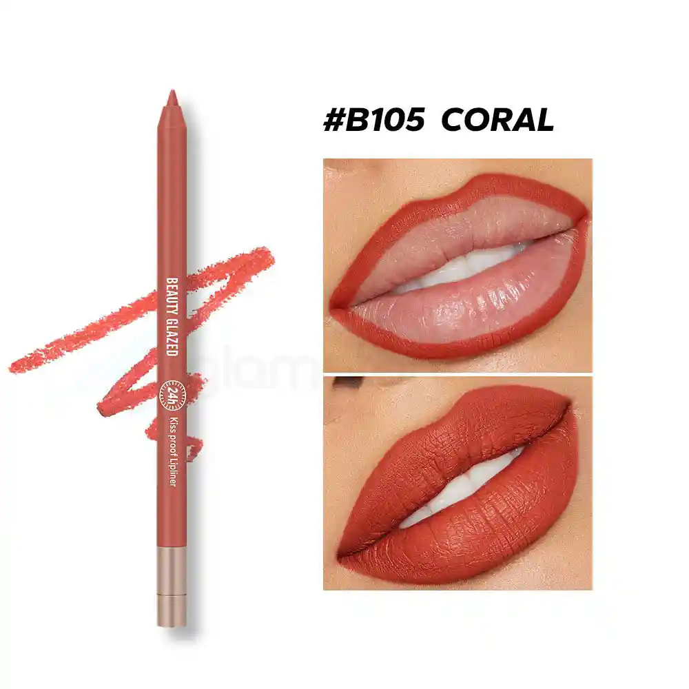 Beauty Glazed Waterproof Lip Liner-B105 Coral