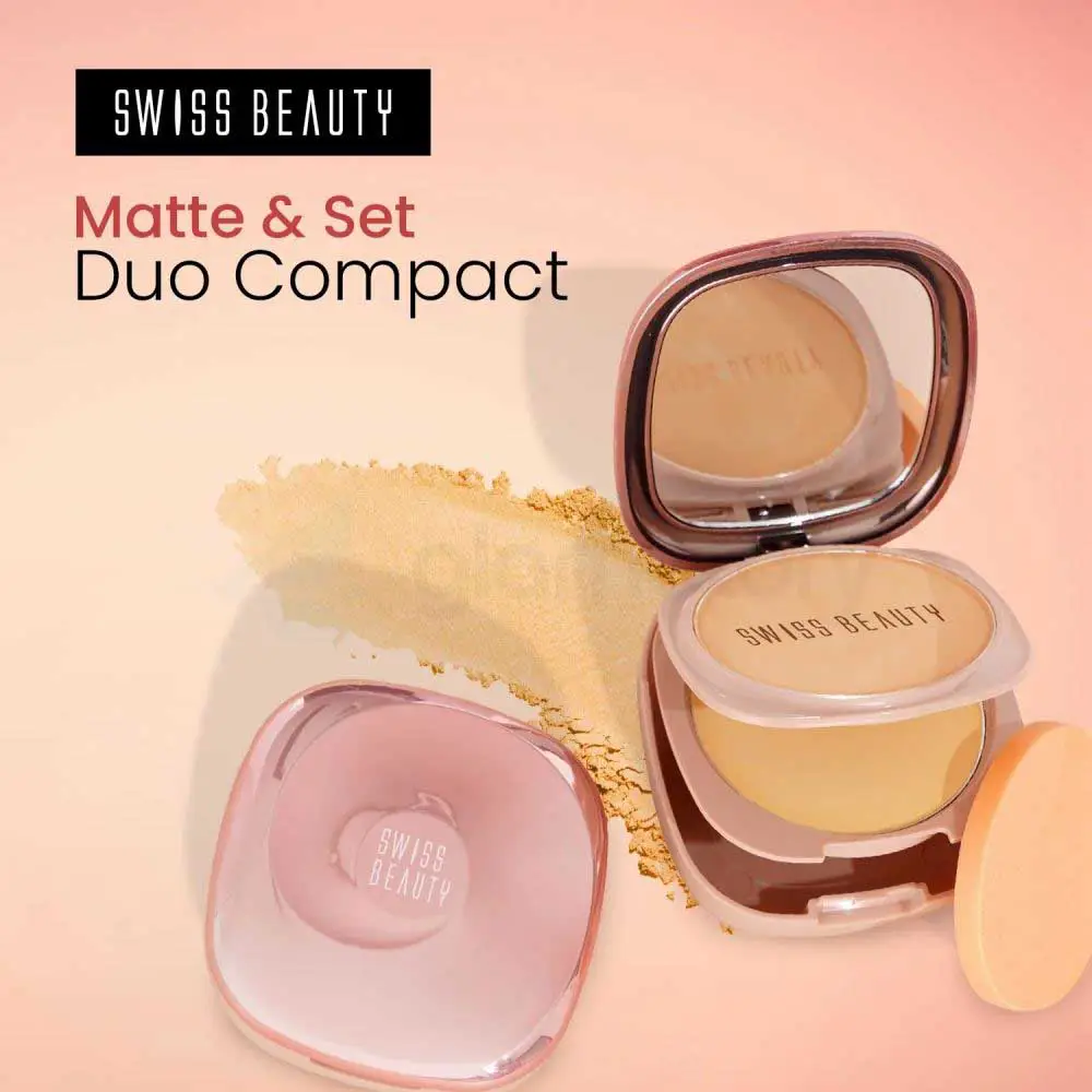 Swiss Beauty Matte & Set Duo Compact 03 Sand & Banana thumbnail 4