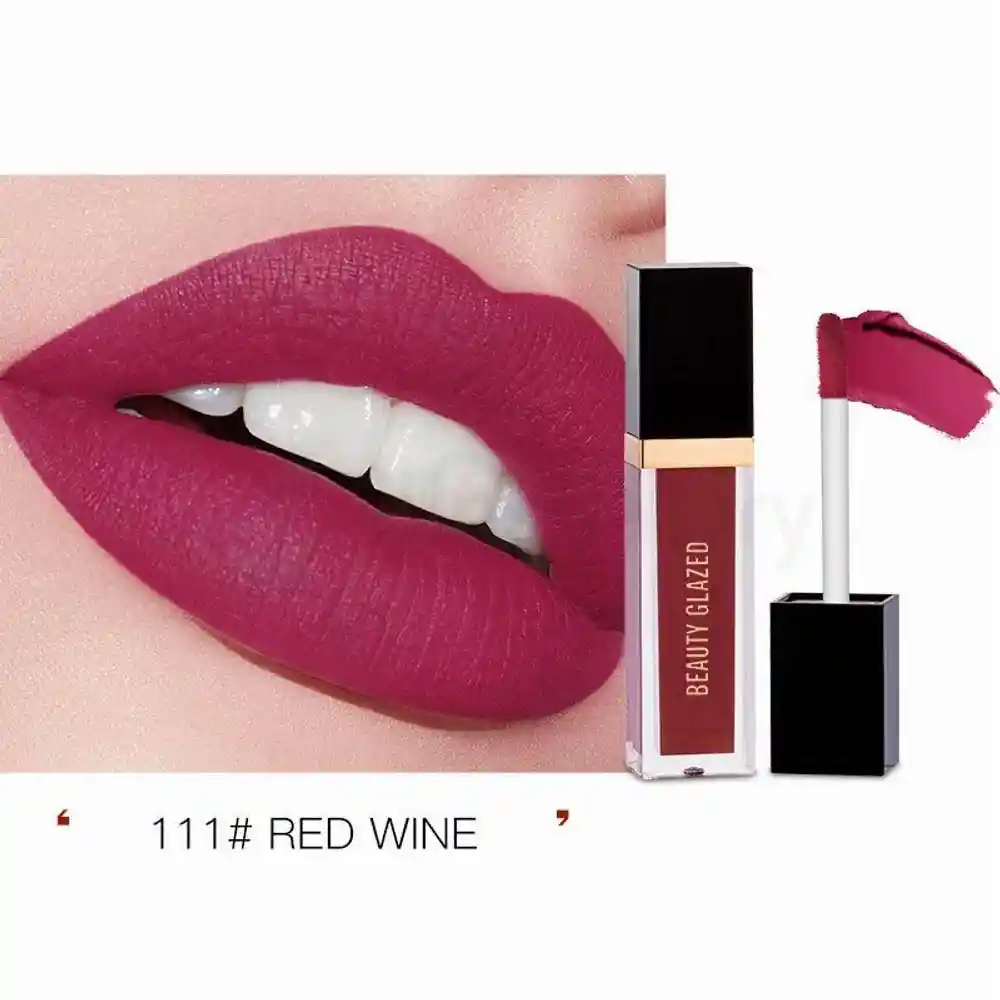 Beauty Glazed Matte Liquid Lipstick-Red Wine 111