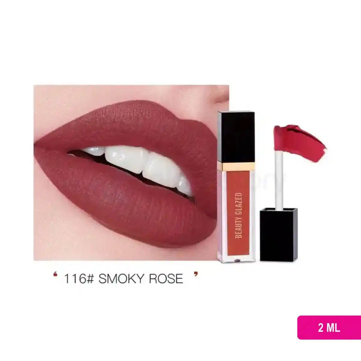 Beauty Glazed Matte Liquid Lipstick-Smoky Rose 116