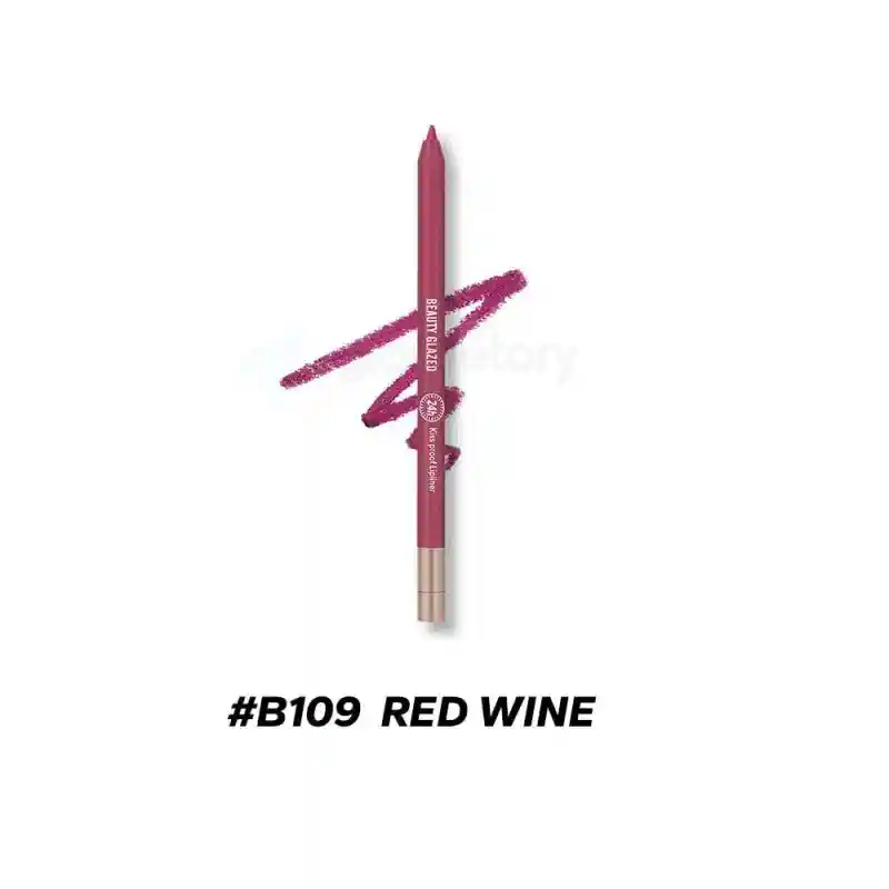 Beauty Glazed Waterproof Lip Liner-Red Wine B109