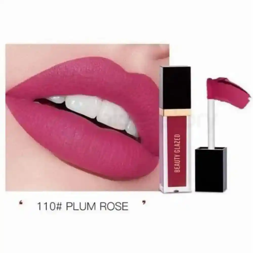 Beauty Glazed Matte Liquid Lipstick-Plum Rose 110