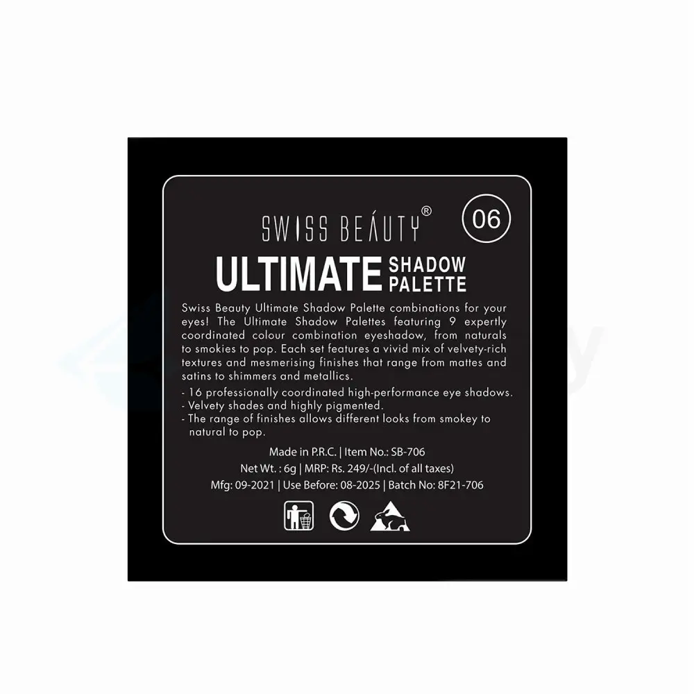 Swiss Beauty Ultimate Eyeshadow Palette 06