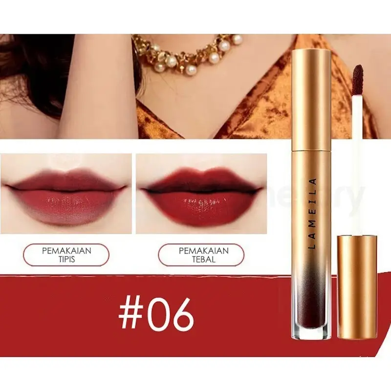 Lameila Velvet Lip Glaze Liquid Lipstick-06
