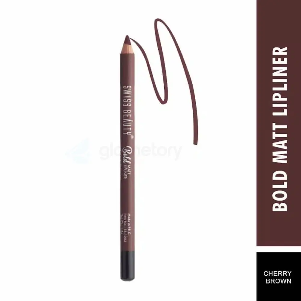Swiss Beauty Bold Matt Lipliner-06 Cherry Brown thumbnail 3
