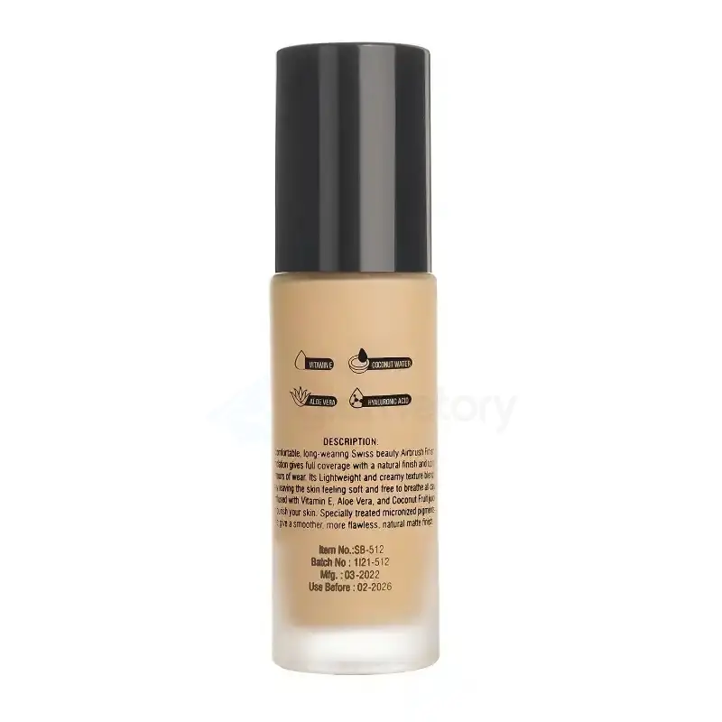 Swiss Beauty Airbrush Finish Foundation Shade-5 Caramal Beige