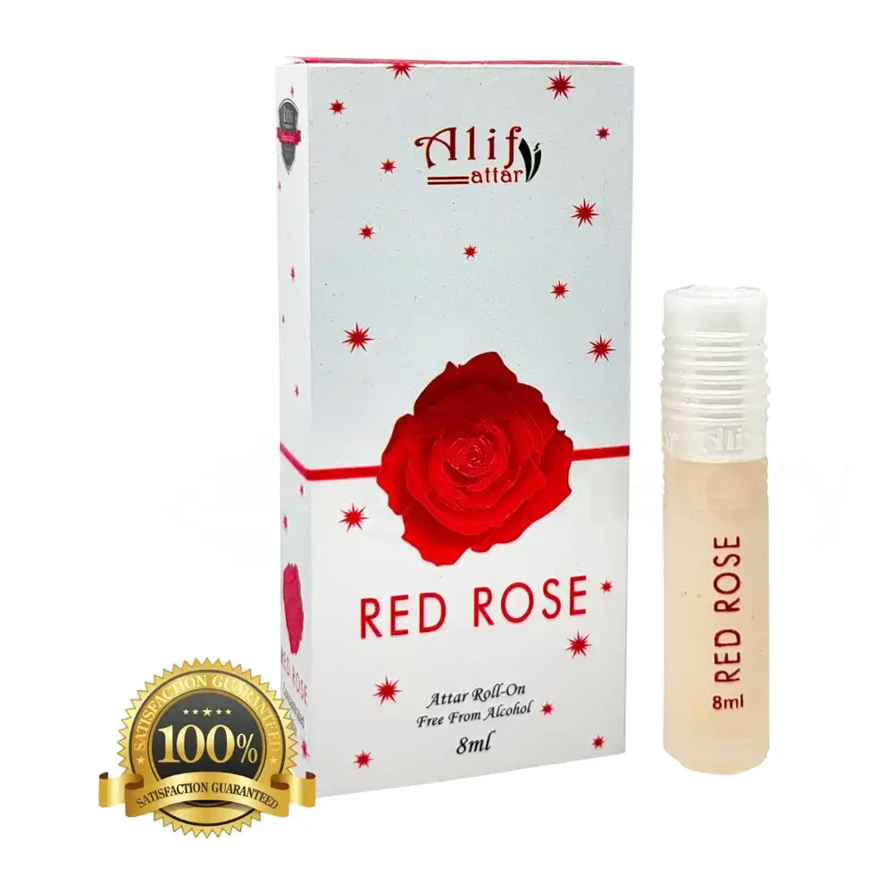 Alif Red Rose Roll On Attar-8ml