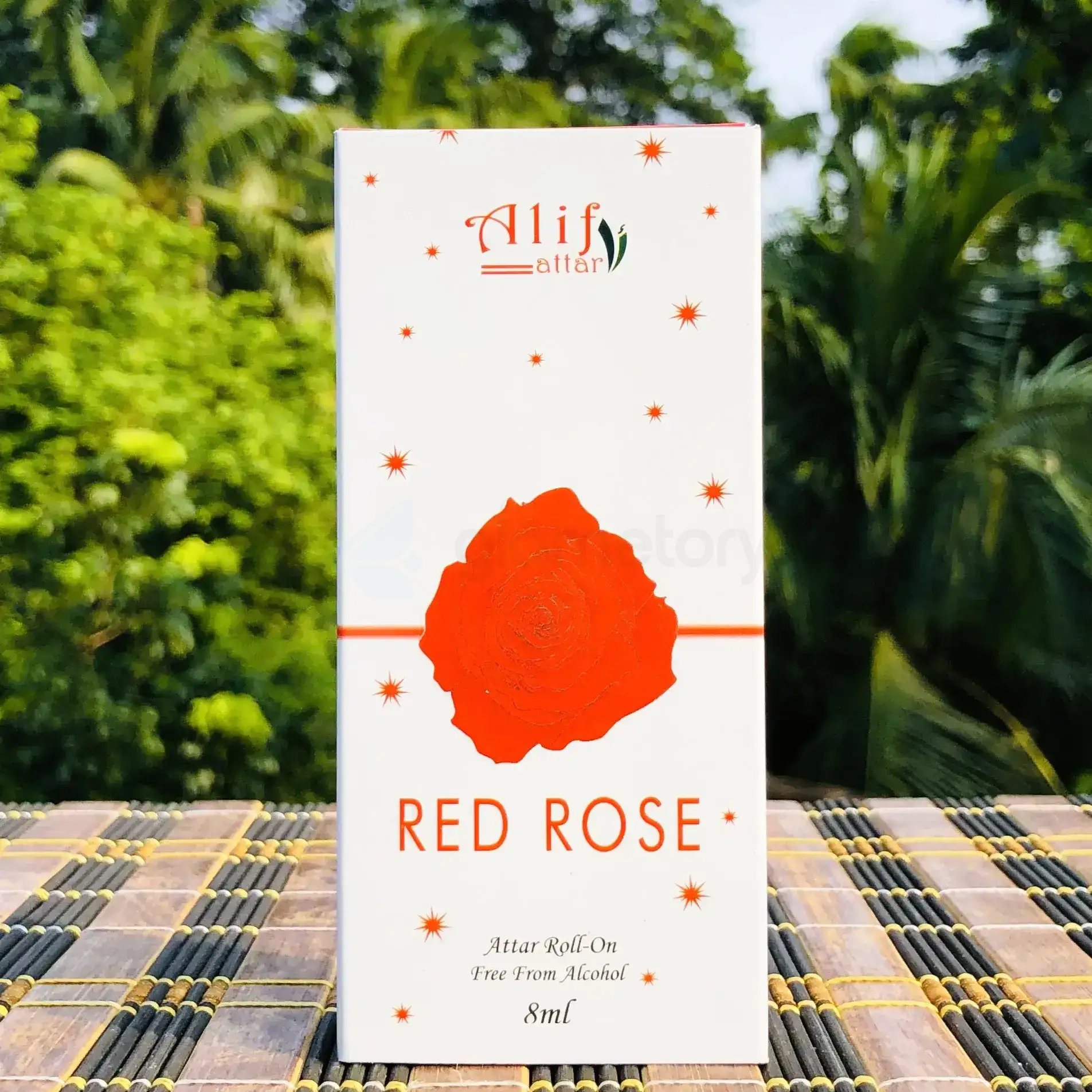 Alif Red Rose Roll On Attar-8ml thumbnail 3