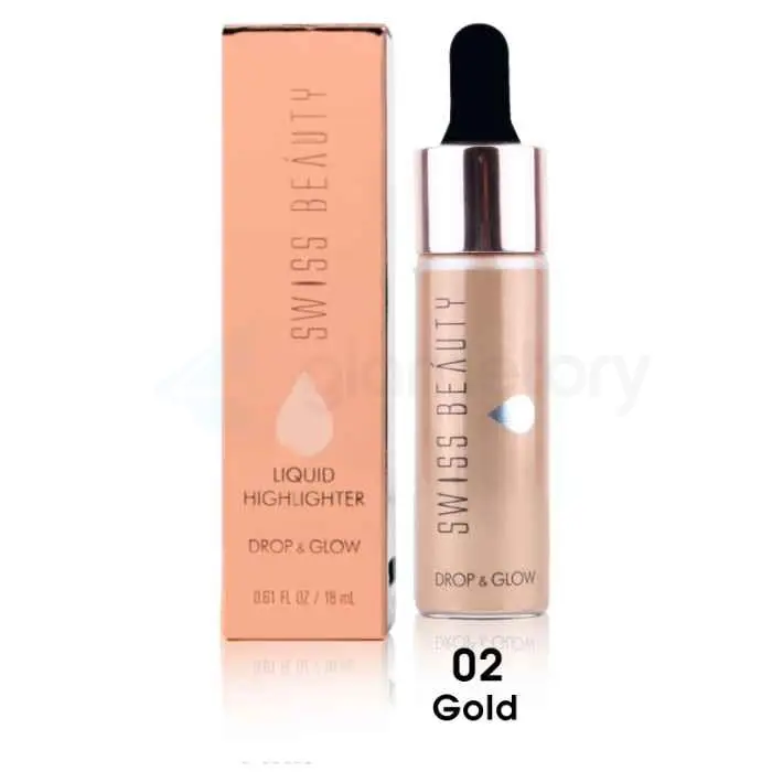 Swiss Beauty Liquid Highlighter 02 Gold Drop & Glow