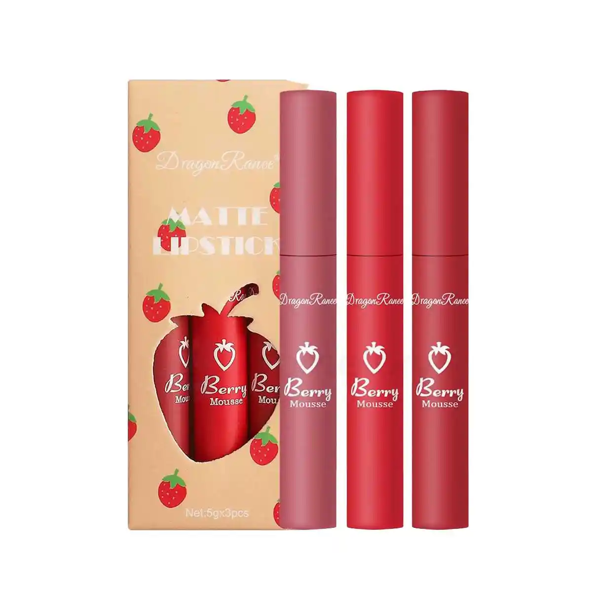 Dragon Ranee Matte Lipstick Set Shade B-3pcs