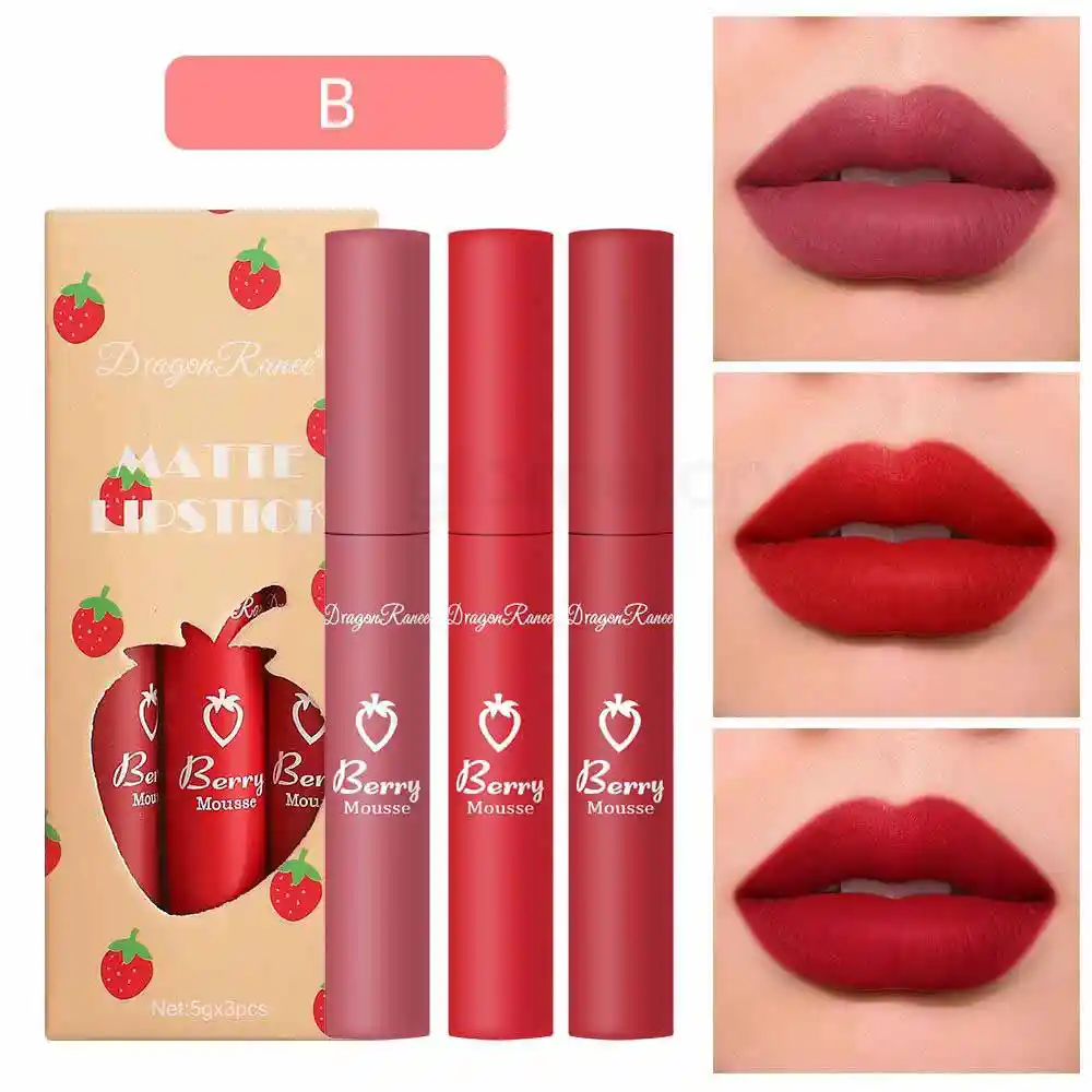 Dragon Ranee Matte Lipstick Set Shade B-3pcs