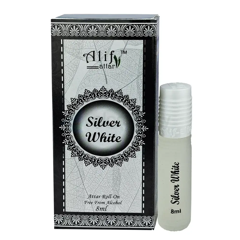 Alif Silver White Roll On Attar-8ml