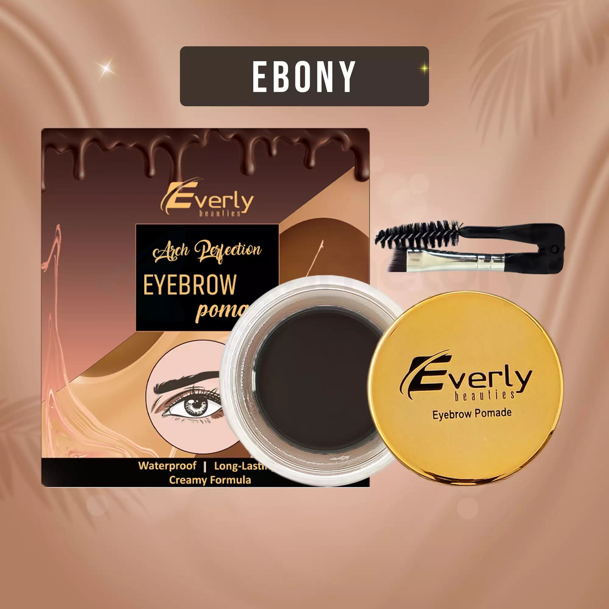 Everly Beauties Arch Perfection Eyebrow Pomade Ebony