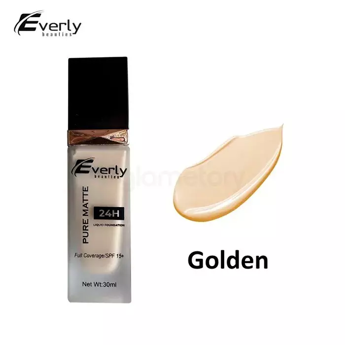 Everly Beauties Pure Matte Liquid Foundation SPF-15 Golden