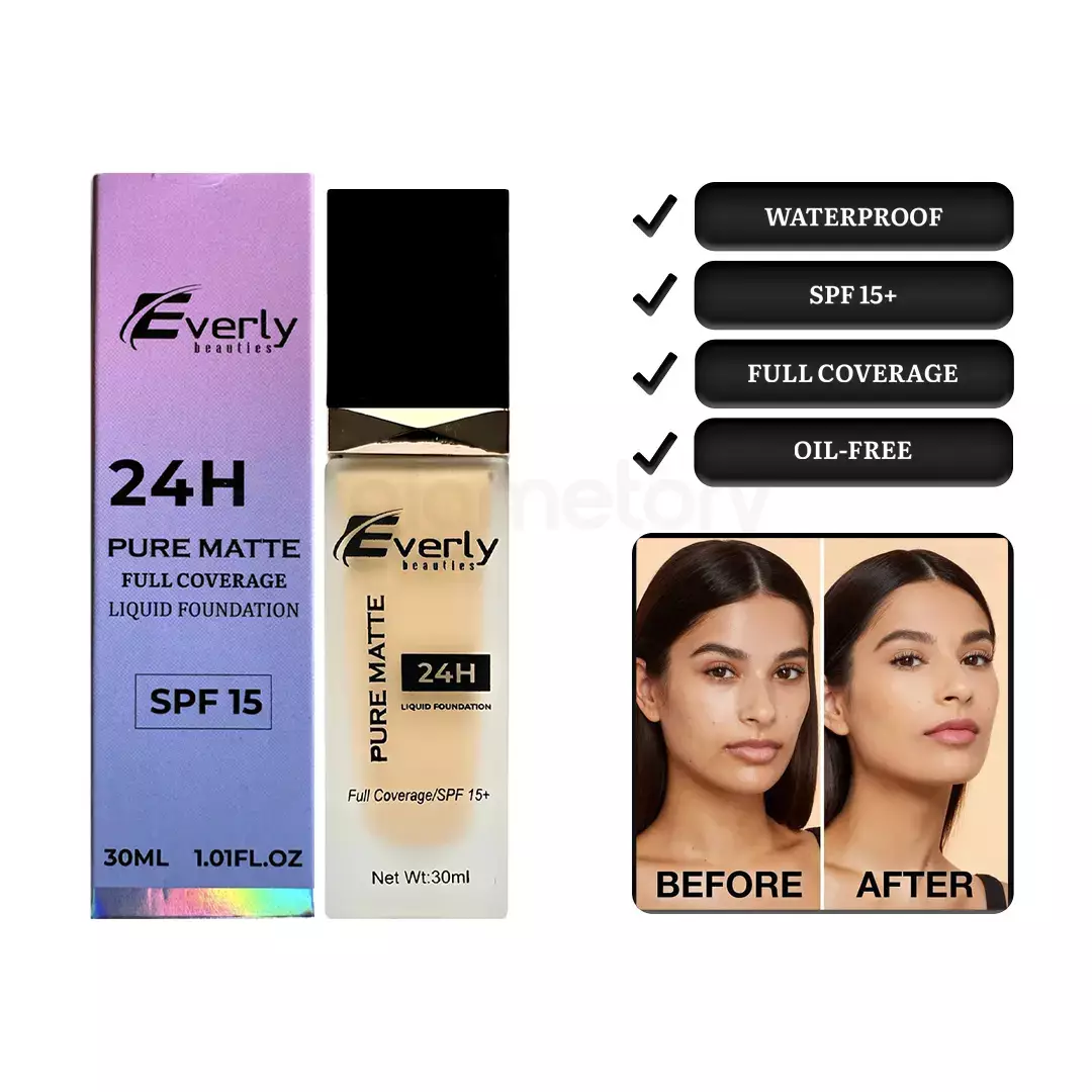 Everly Beauties Perfect Skin Glow Foundation SPF-15 Natural