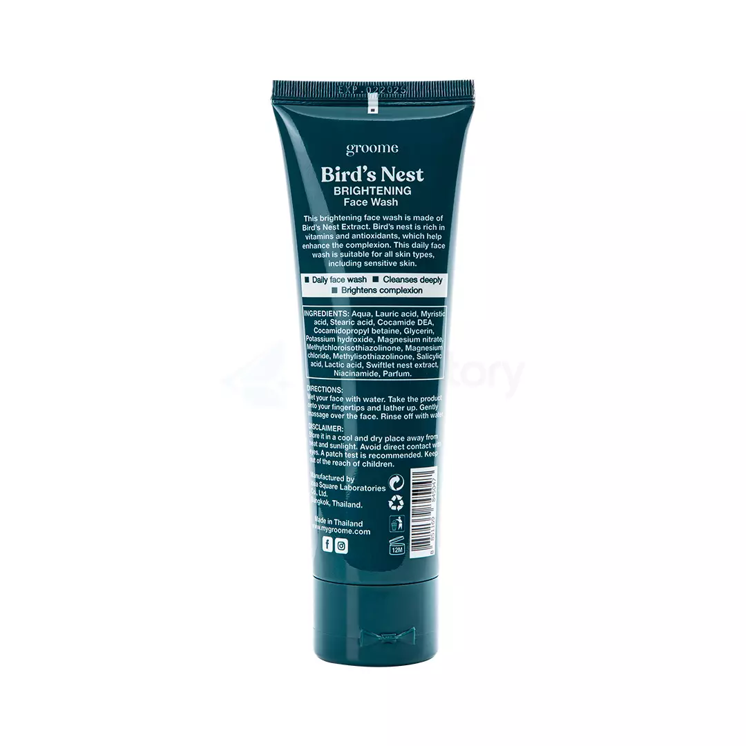 Groome Bird's Nest Brightening Face Wash-100ml