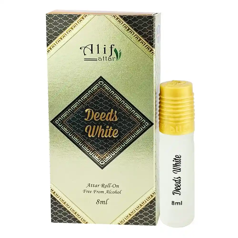 Alif Deeds White Roll On Attar-8ml