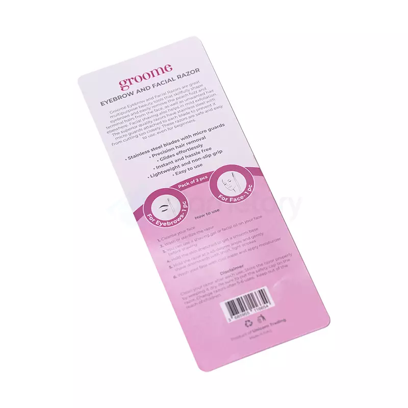 Groome Premium Eyebrow And Facial Razor-Light Purple