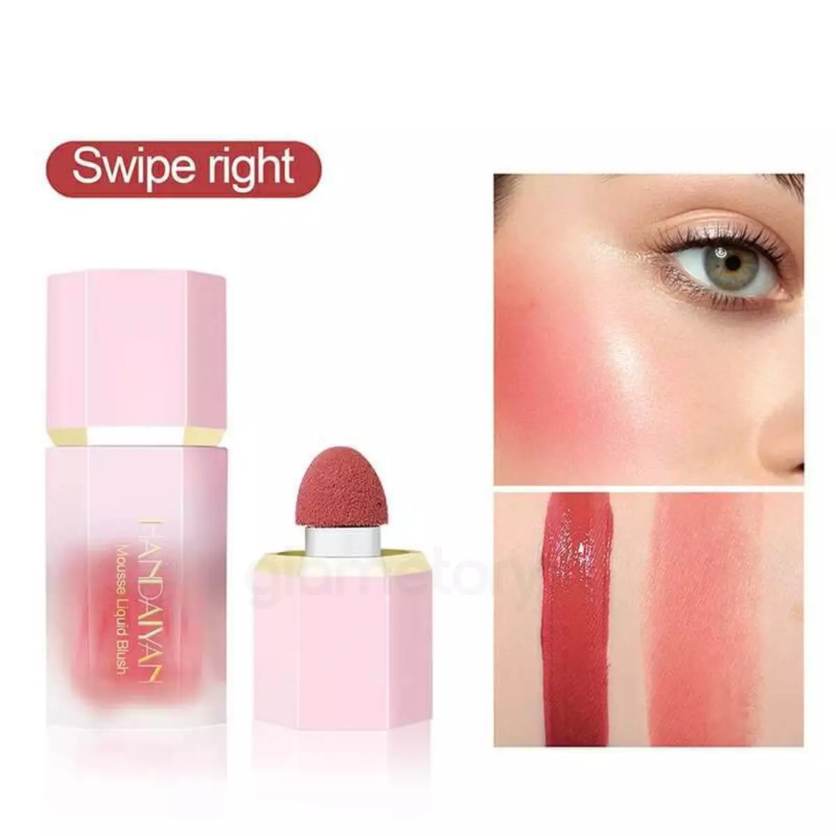 Handaiyan Mousse Liquid Blush Swipe Right-04 thumbnail 3