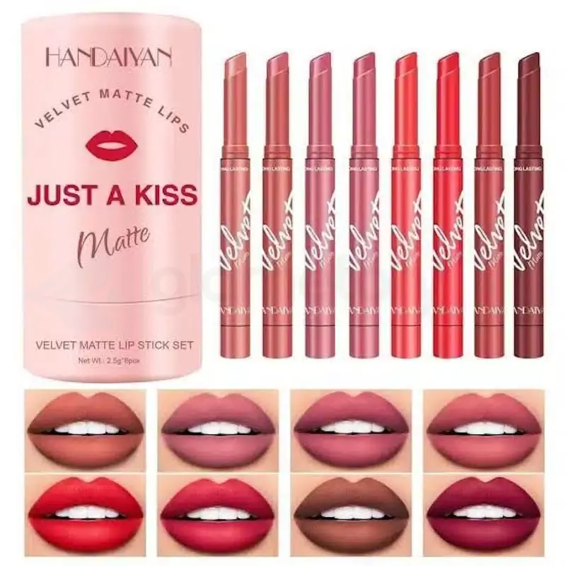 Handaiyan Just A Kiss Velvet Matte Lipstick Set-8pcs thumbnail 3