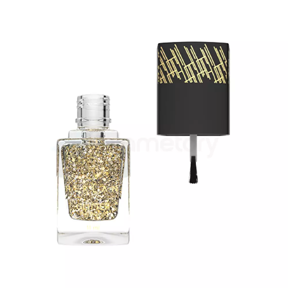 Herlan Glitter Nail Enamel Glistening Gold-11ml