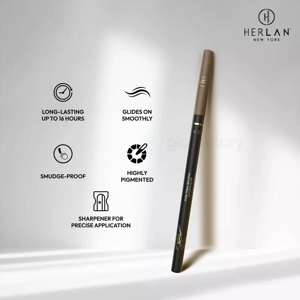 Herlan Color Vibes Smudge Proof Gel Liner Dangerous Lies