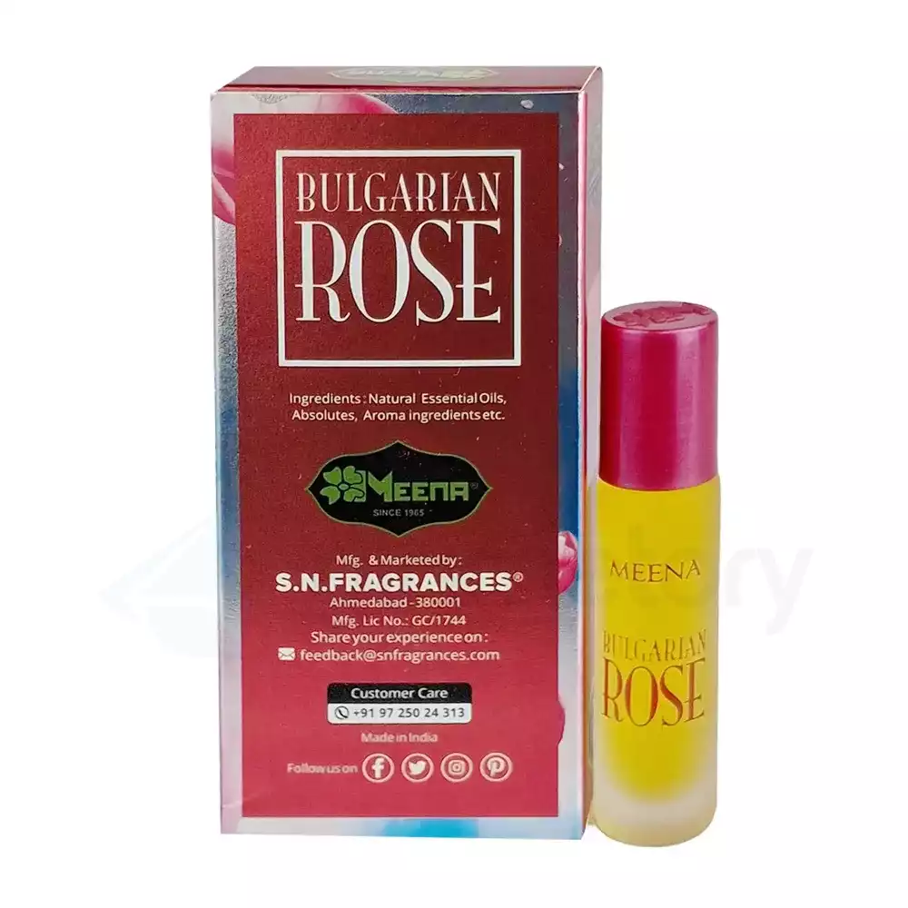 Meena Bulgarian Rose Roll On Attar-8ml