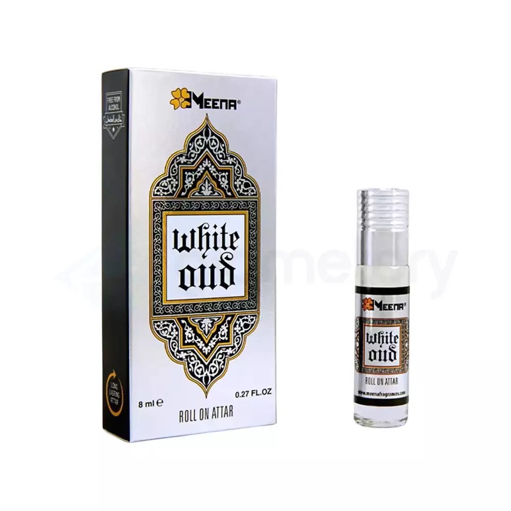 Meena White Oud Roll On Attar-8ml